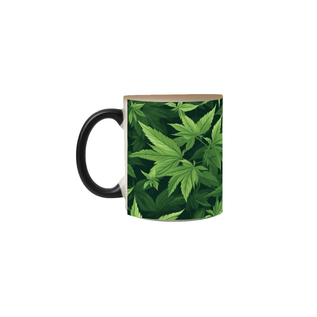 Caneca Magica weed folhas 