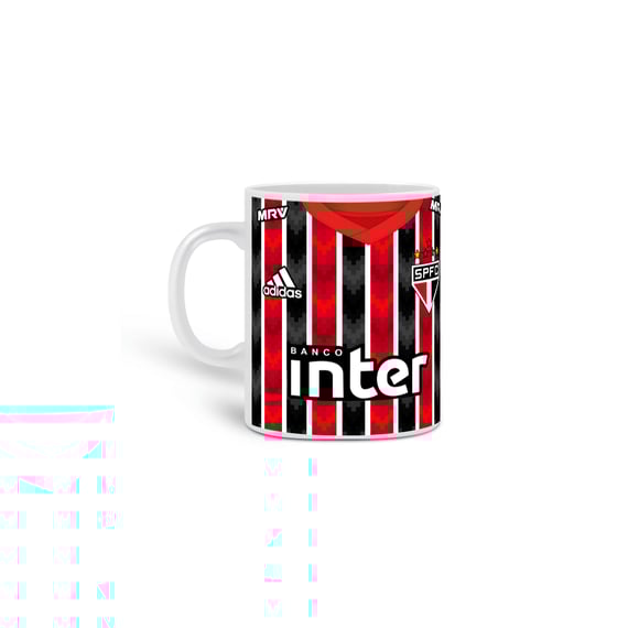 Caneca Sao paulo camiseta 10 Vermelha