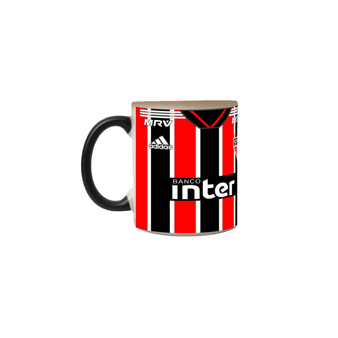 Caneca Magica Sao paulo camiseta 10 Vermelha e preto