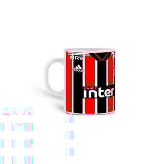 Nome do produto Caneca Sao paulo camiseta 10 Vermelha e preto