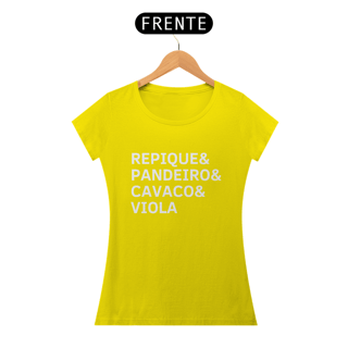 Nome do produto Baby Look Repique, Pandeiro, Cavaco e Viola