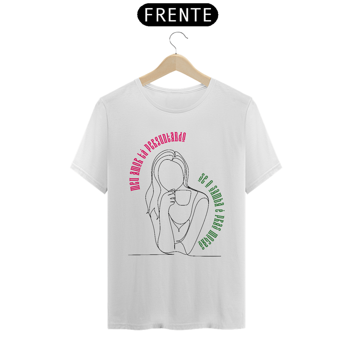 Nome do produto: Camiseta Meu Amor Tá Perguntando
