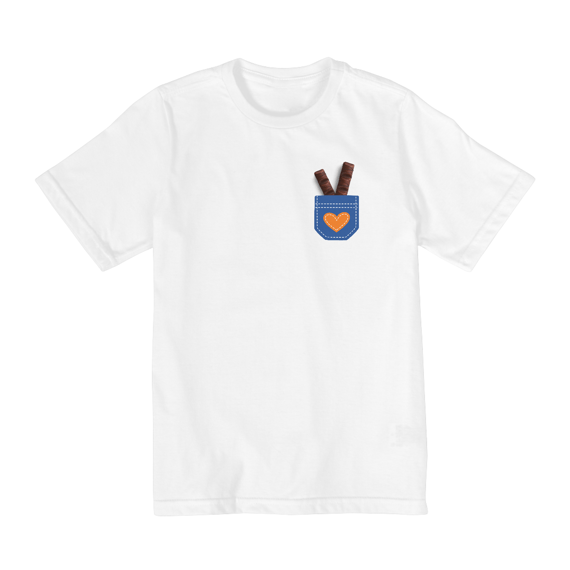 Camiseta Infantil Bolso de Chocolate