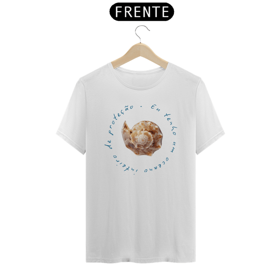 Camiseta Oceano de Proteção Concha Espiral