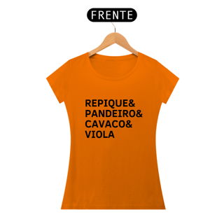 Nome do produto Baby Look Repique, Pandeiro, Cavaco e Viola