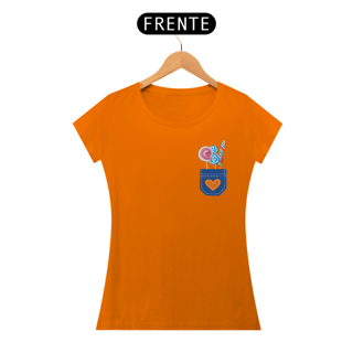 Nome do produto Baby Look Bolso de Pirulito