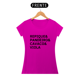 Nome do produto Baby Look Repique, Pandeiro, Cavaco e Viola