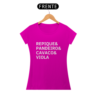 Nome do produto Baby Look Repique, Pandeiro, Cavaco e Viola