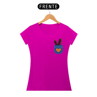 Nome do produto Baby Look Bolso de Chocolate