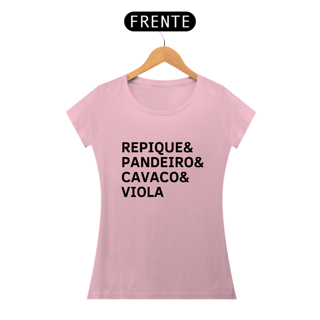 Nome do produto Baby Look Repique, Pandeiro, Cavaco e Viola