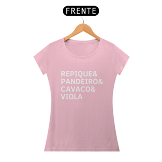 Nome do produto Baby Look Repique, Pandeiro, Cavaco e Viola