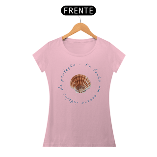 Nome do produto Baby Look Oceano de Proteção Concha Vieira