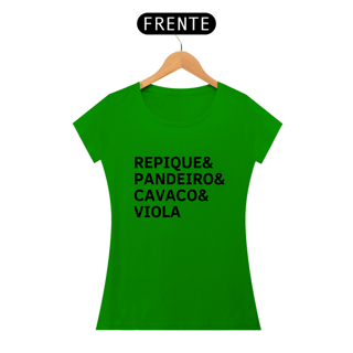 Nome do produto Baby Look Repique, Pandeiro, Cavaco e Viola
