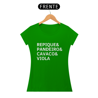 Nome do produto Baby Look Repique, Pandeiro, Cavaco e Viola
