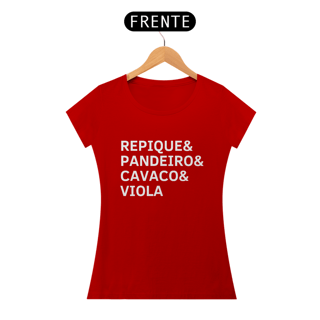Nome do produto Baby Look Repique, Pandeiro, Cavaco e Viola
