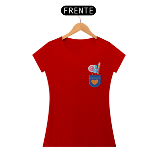Nome do produto Baby Look Bolso de Pirulito