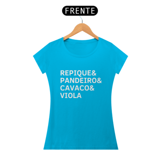 Nome do produto Baby Look Repique, Pandeiro, Cavaco e Viola
