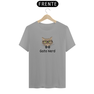 Nome do produto Camiseta 'Gato Nerd'