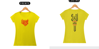 Nome do produto Exú na Defesa - Camisa Feminina - Tecidos Claros