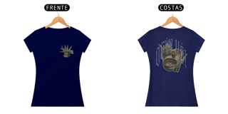 Nome do produto Camiseta Ogum - Senhor de Irê! - Tecidos Escuros - Feminina