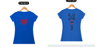 Nome do produto Exú na Defesa - Camisa Feminina - Tecidos Claros