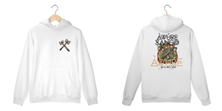 Nome do produto Xangô - Venham Saudar o Rei - Moletom com Canguru - Tecidos Claros