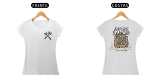 Nome do produto Camiseta Xangô - Venham Saudar o Rei - Tecidos Claros - Feminina