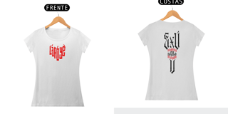 Nome do produto Exú na Defesa - Camisa Feminina - Tecidos Claros