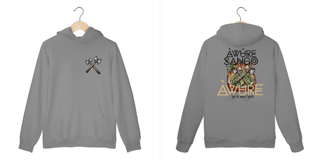 Nome do produto Xangô - Venham Saudar o Rei - Moletom com Canguru - Tecidos Claros