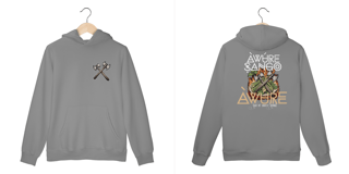 Nome do produto Xangô - Venham Saudar o Rei - Moletom com Canguru - Tecidos Escuros