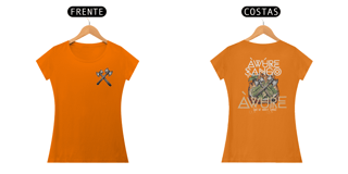 Nome do produto Camiseta Xangô - Venham Saudar o Rei - Tecidos Escuros - Feminina