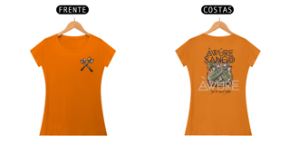 Nome do produto Camiseta Xangô - Venham Saudar o Rei - Tecidos Claros - Feminina