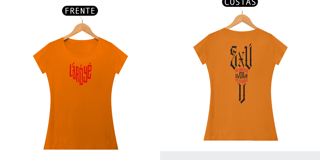 Nome do produto Exú na Defesa - Camisa Feminina - Tecidos Claros