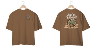 Nome do produto Xangô - Venham Saudar o Rei - Camiseta Oversized - Tecidos Escuros