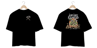 Nome do produto Xangô - Venham Saudar o Rei - Camiseta Oversized - Tecidos Escuros