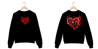 Nome do produto Exú - Salve, mensageiro! - Moletom  - Tecidos Escuros