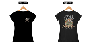 Nome do produto Camiseta Xangô - Venham Saudar o Rei - Tecidos Escuros - Feminina