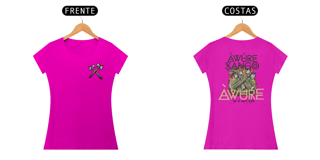 Nome do produto Camiseta Xangô - Venham Saudar o Rei - Tecidos Claros - Feminina