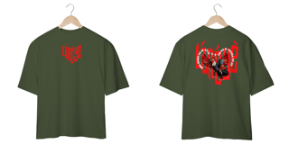 Nome do produto Exú - Salve, mensageiro! - Camiseta Oversized - Tecidos Escuros