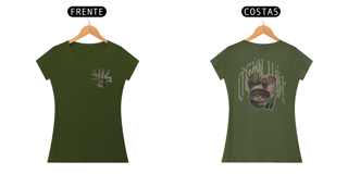 Nome do produto Camiseta Ogum - Senhor de Irê! - Tecidos Escuros - Feminina