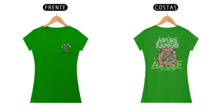 Nome do produto Camiseta Xangô - Venham Saudar o Rei - Tecidos Escuros - Feminina