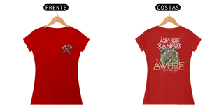 Nome do produto Camiseta Xangô - Venham Saudar o Rei - Tecidos Escuros - Feminina