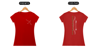 Nome do produto Camiseta Oxóssi - O Caçador de uma flecha só - Tecidos Escuros - Feminina