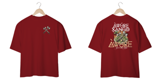 Nome do produto Xangô - Venham Saudar o Rei - Camiseta Oversized - Tecidos Escuros