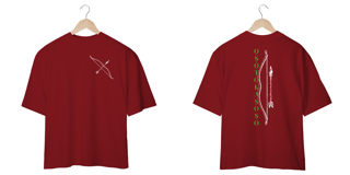 Nome do produto Oxóssi - O Caçador de uma flecha só - Camiseta Oversized - Tecidos Escuros