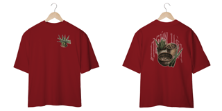 Nome do produto Ogum - Senhor de Irê! - Camiseta Oversized - Tecidos Escuros