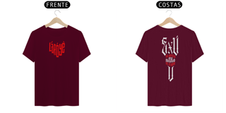 Nome do produto Exú na Defesa - Camisa Masculina - Tecidos Escuros
