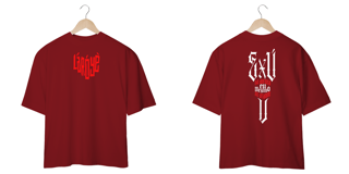 Nome do produto Exú na Defesa - Camisa Oversized - Tecidos Escuros