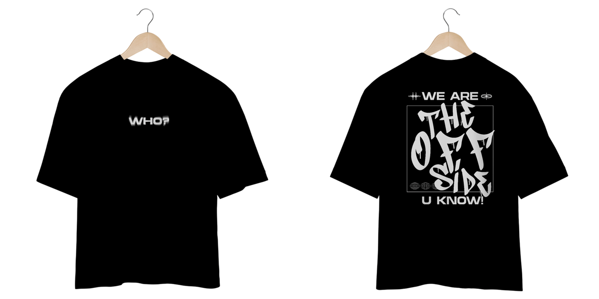 Nome do produto: Oversized Who? [Cores escuras]