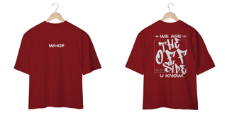 Nome do produto Oversized Who? [Cores escuras]